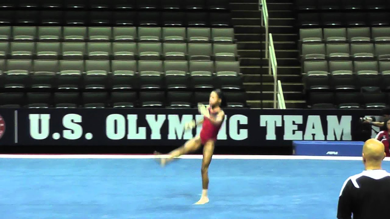 Gabrielle Douglas - Floor - 2012 U.S. Olympic Trials Podium Training