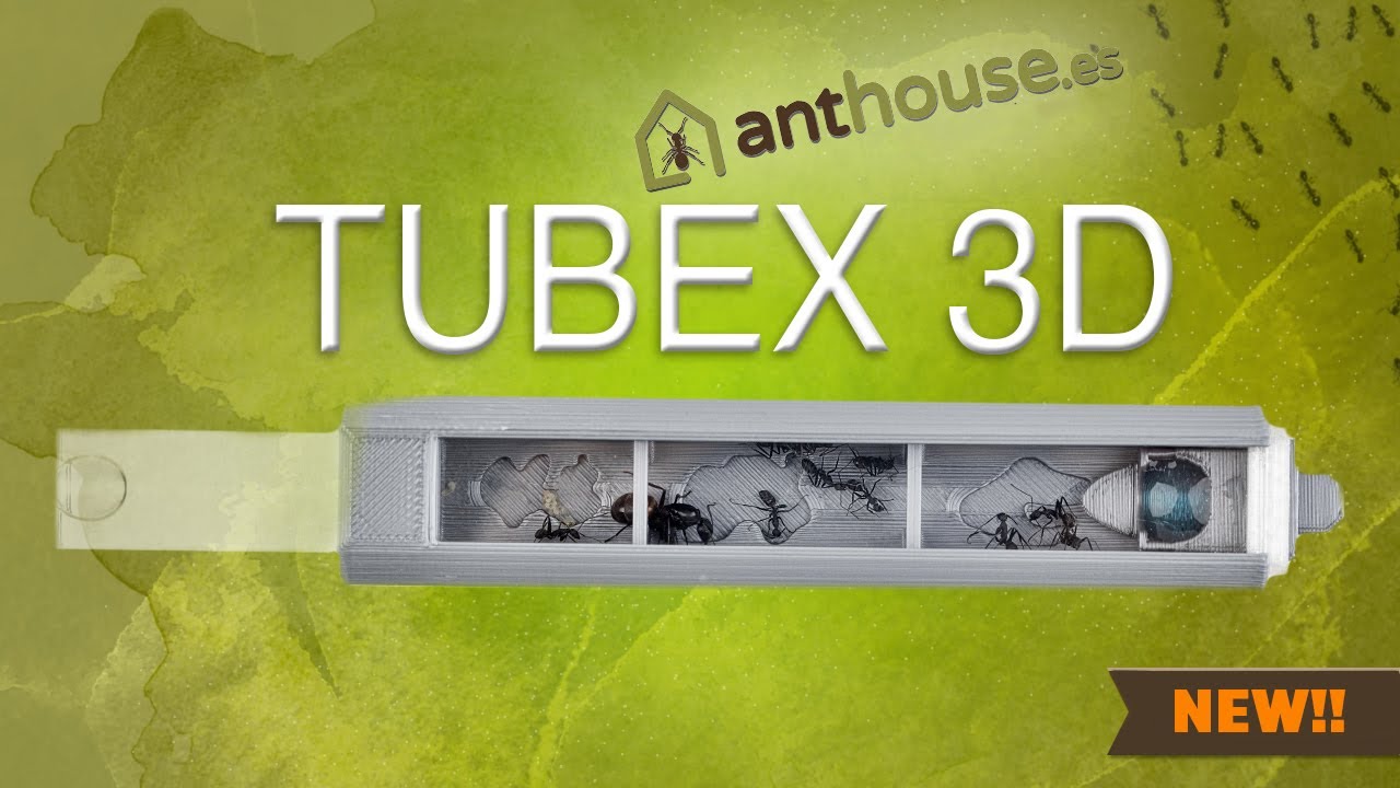 TUBEX 3D , the new PERFECT tube for our ants!