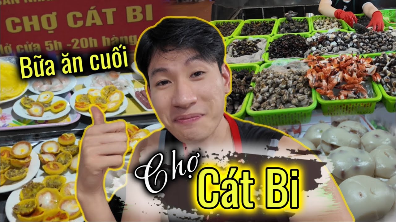 Full of delicious food at Cat Bi market - Last meal in Hai Phong