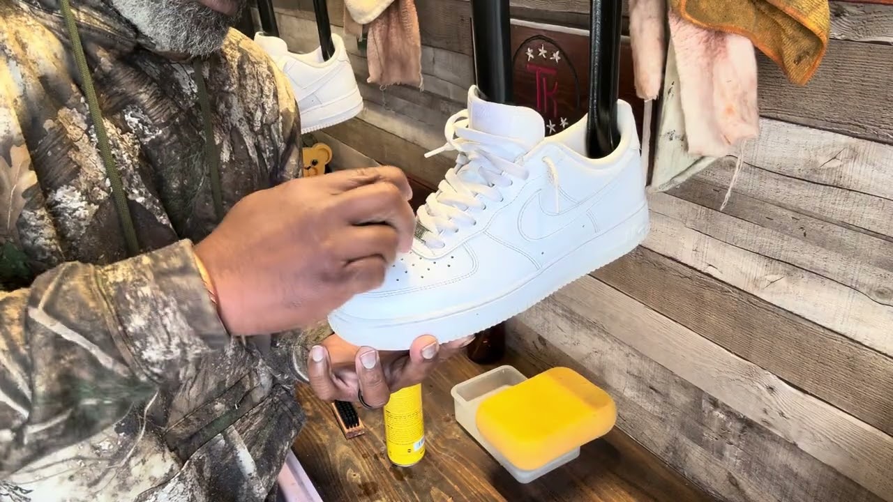 Refreshing some Air Force ones! 🔥 ASMR Shoe cleaning. 