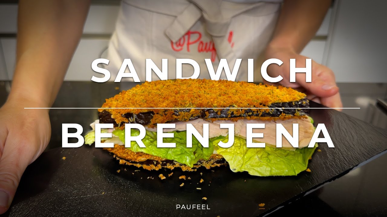 ¿Tienes una BERENJENA? Mira que idea de cena en pocos minutos. #sandwichsaludable #sandwich