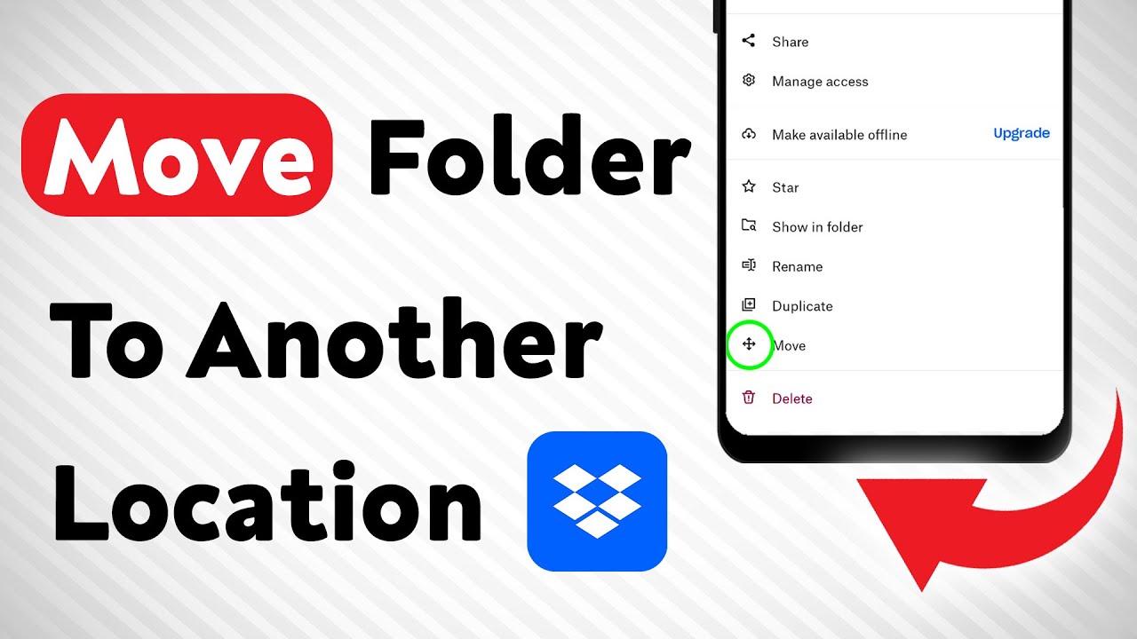 How To Move A Folder To Another Location In Dropbox App (Updated)
