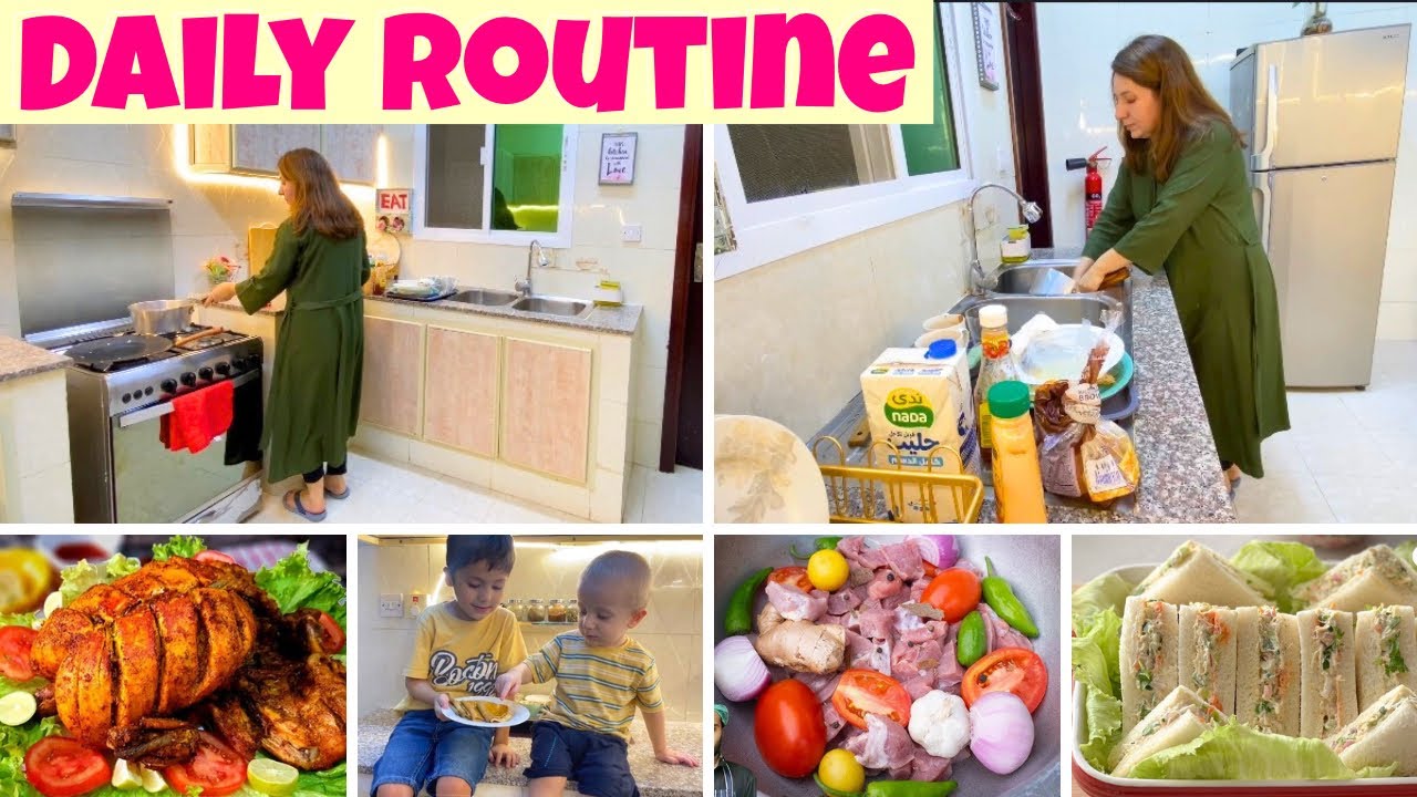 Morning to evening Routine | Viral Doner Kebab Recipe | Basbusa recipe | Basbusa