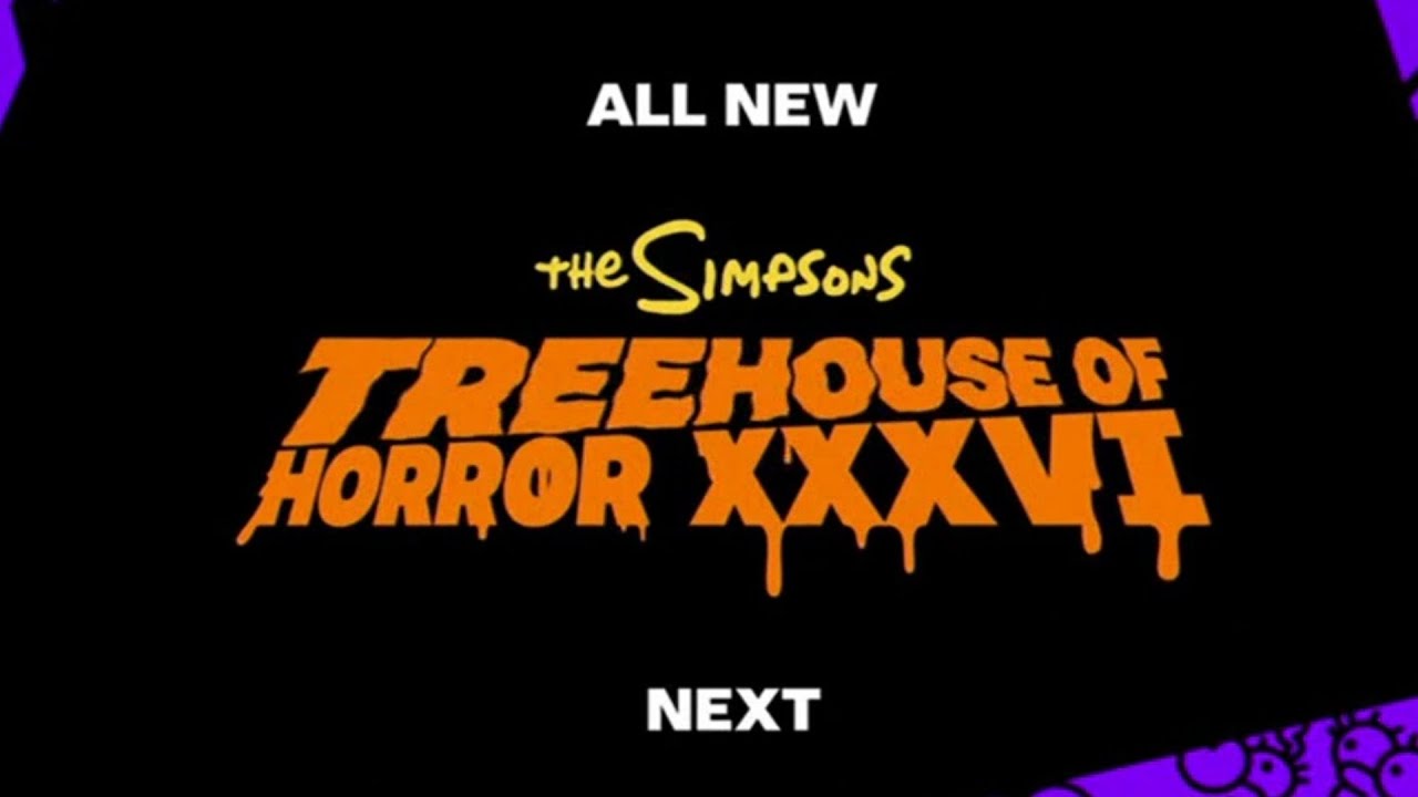 The Simpsons Treehouse of Horror XXXVI Advert 2025🎃Fox Halloween