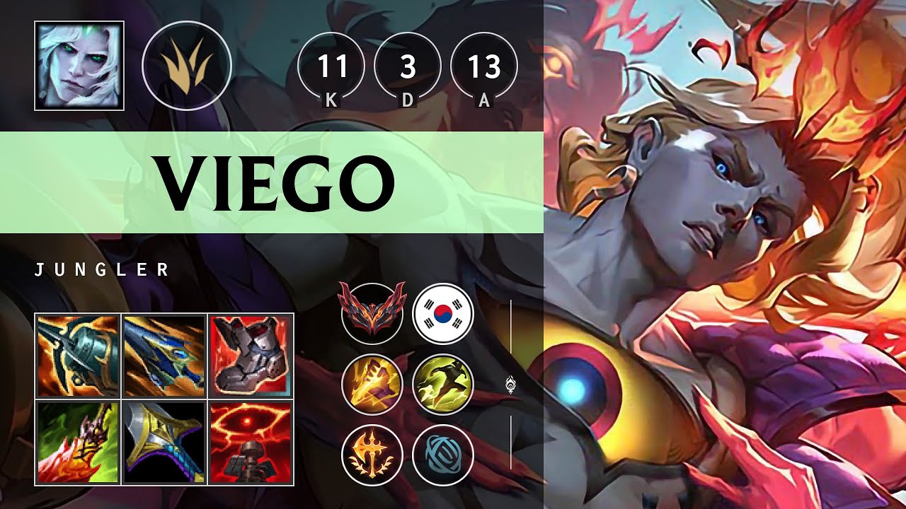 Viego Jungle vs Pantheon - KR Grandmaster Patch 25.16