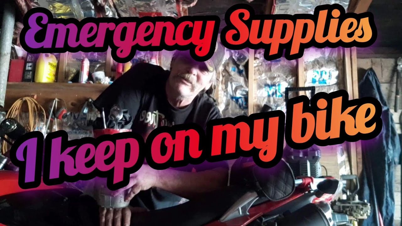Emergency Supplies I keep on the Hawk 250 Dule Sport Motorcycle