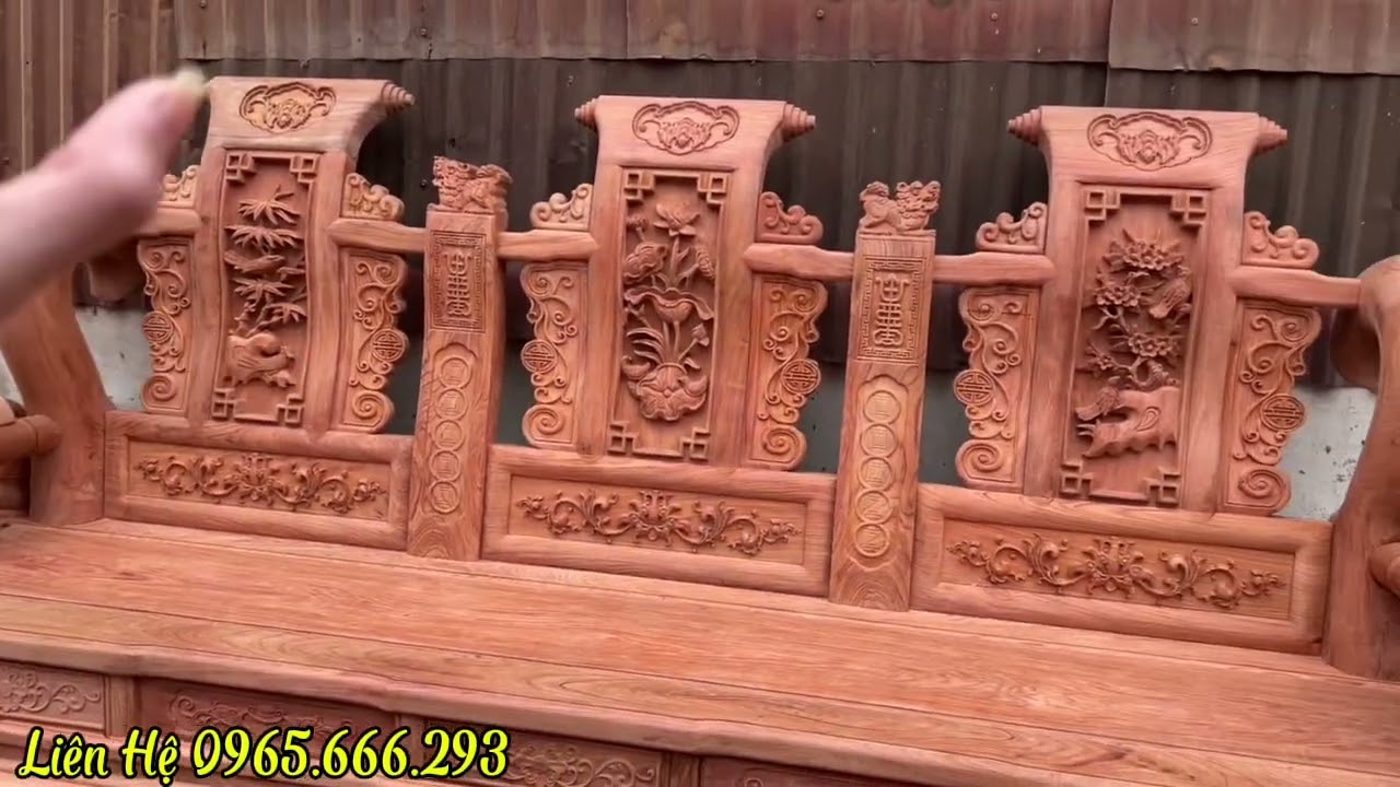 Chia Sẻ Mẫu Tần 14 Hàng Vip Vách Liền Tấm Đục Tay Dựng Trên Chất Liệu Hương Đá Hàng Cao To 