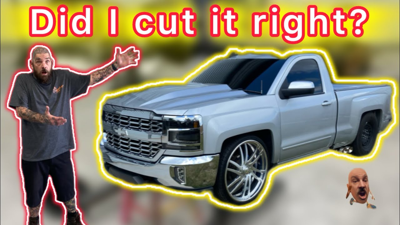 Narrowing the rear axle on a 2016 Single cab Silverado for intro 26x10