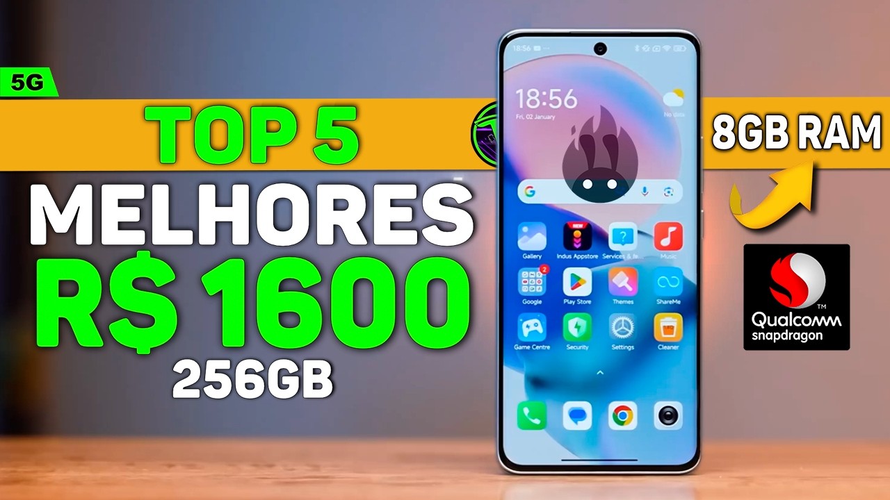 5 CELULARES PARA JOGOS ATÉ R$ 1600 REAIS