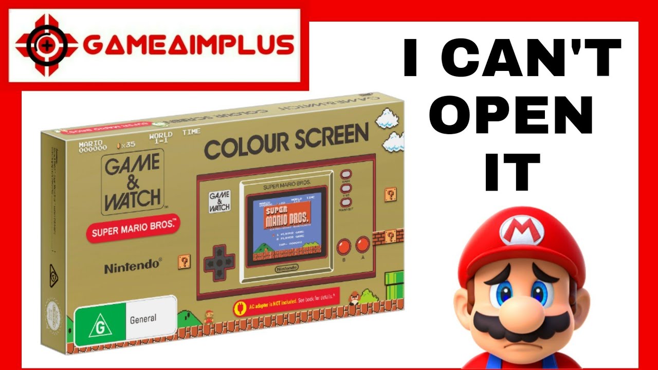 I CAN'T OPEN MY GAME & WATCH SUPER MARIO BROS EDITIO!!! | #GameAimPlus