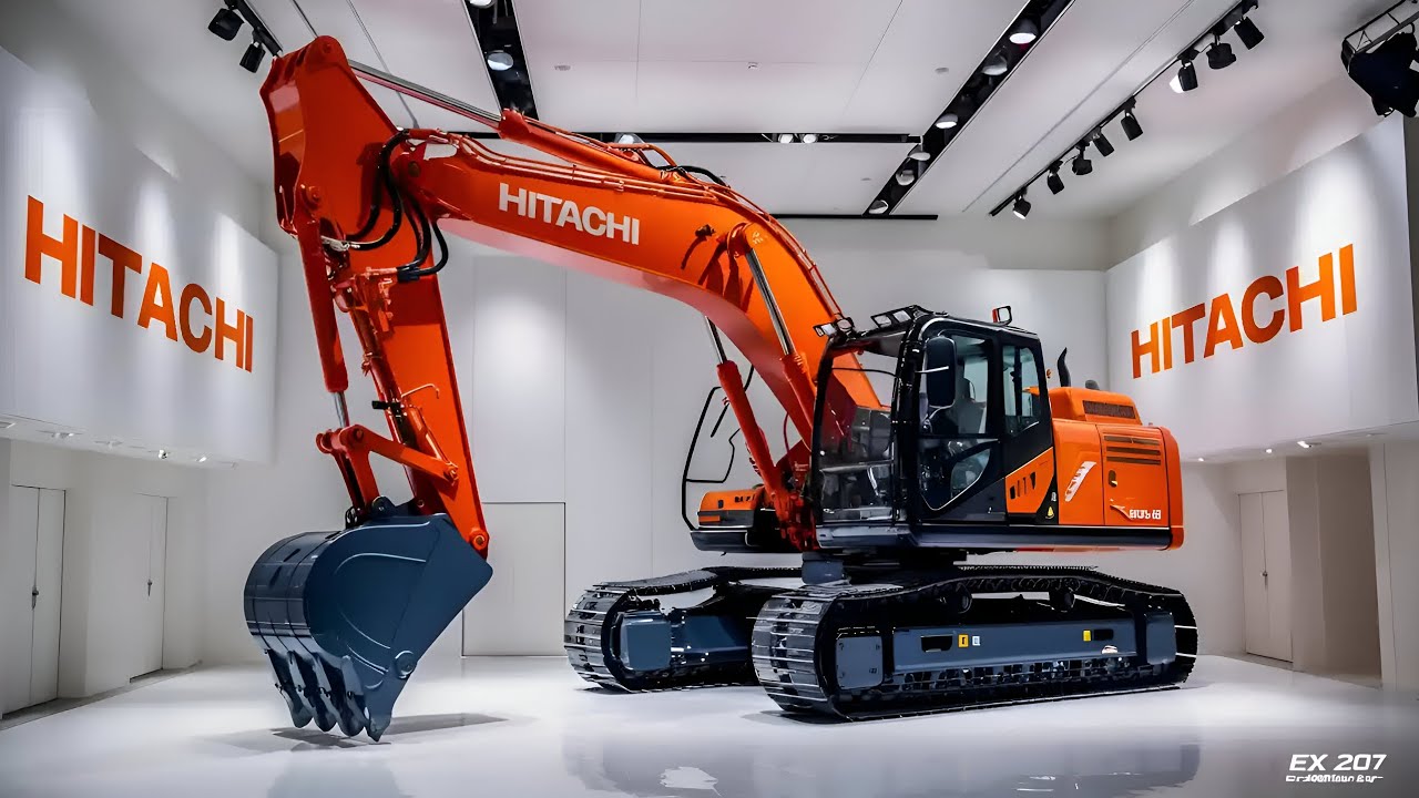 2025 Hitachi EX1200‑7 in Action 🔥 Bright Orange Beast That Dominates Every Jobsite!