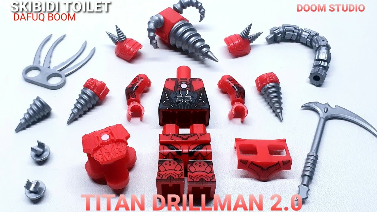 Lego skibidi toilet multiverse | assemble titan drillman 2.0 