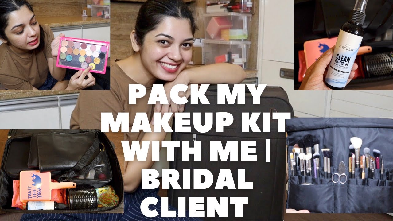 PACK MY MAKEUP KIT WITH ME FOR A BRIDAL CLIENT - 2021 | HOW I ORGANISE | MAKEUPFASHIONREVIVAL