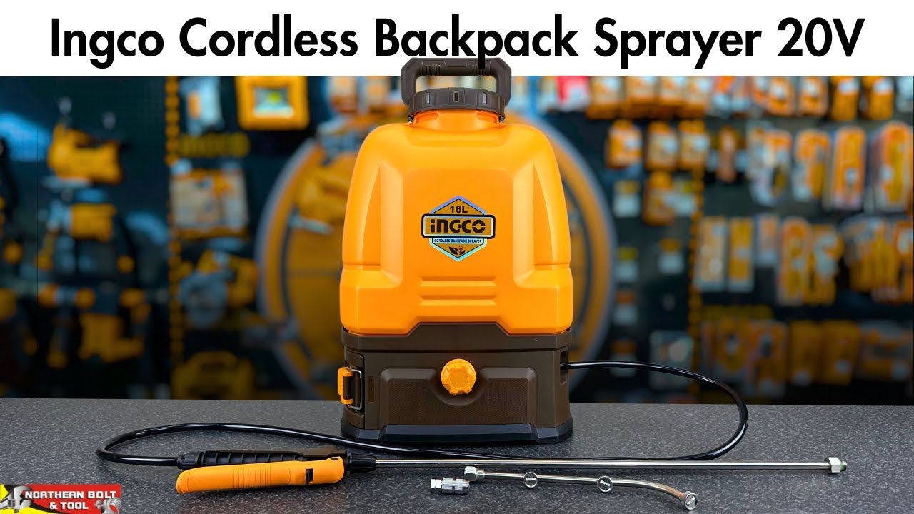 Testing the Ingco Cordless Backpack Sprayer 16L 20V