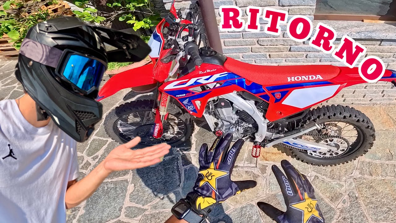 RITORNO DOPO 2 MESI‼️GRAVE - MOTOVLOG con HONDA 450