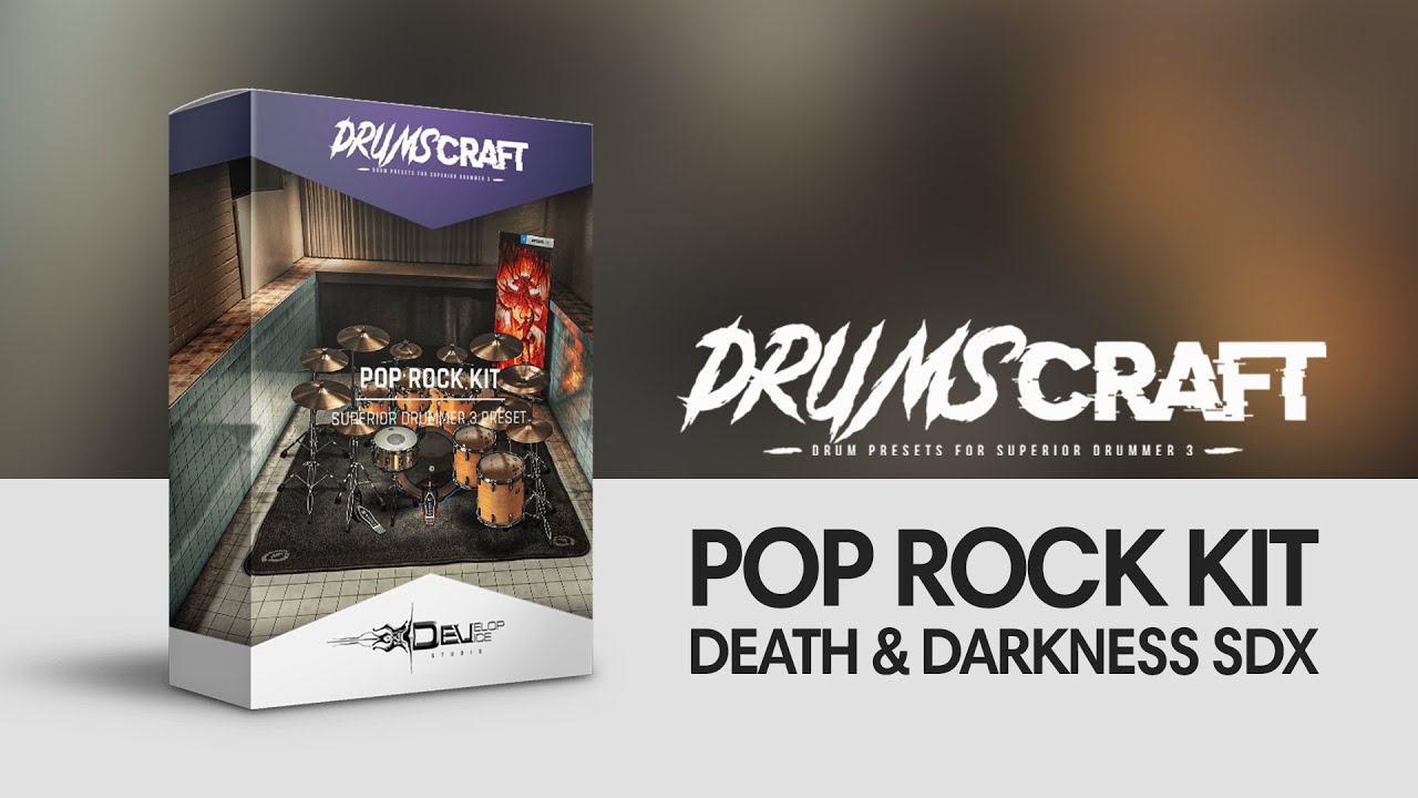 Superior Drummer 3 Preset | #DRUMSCRAFT Pop Rock Kit