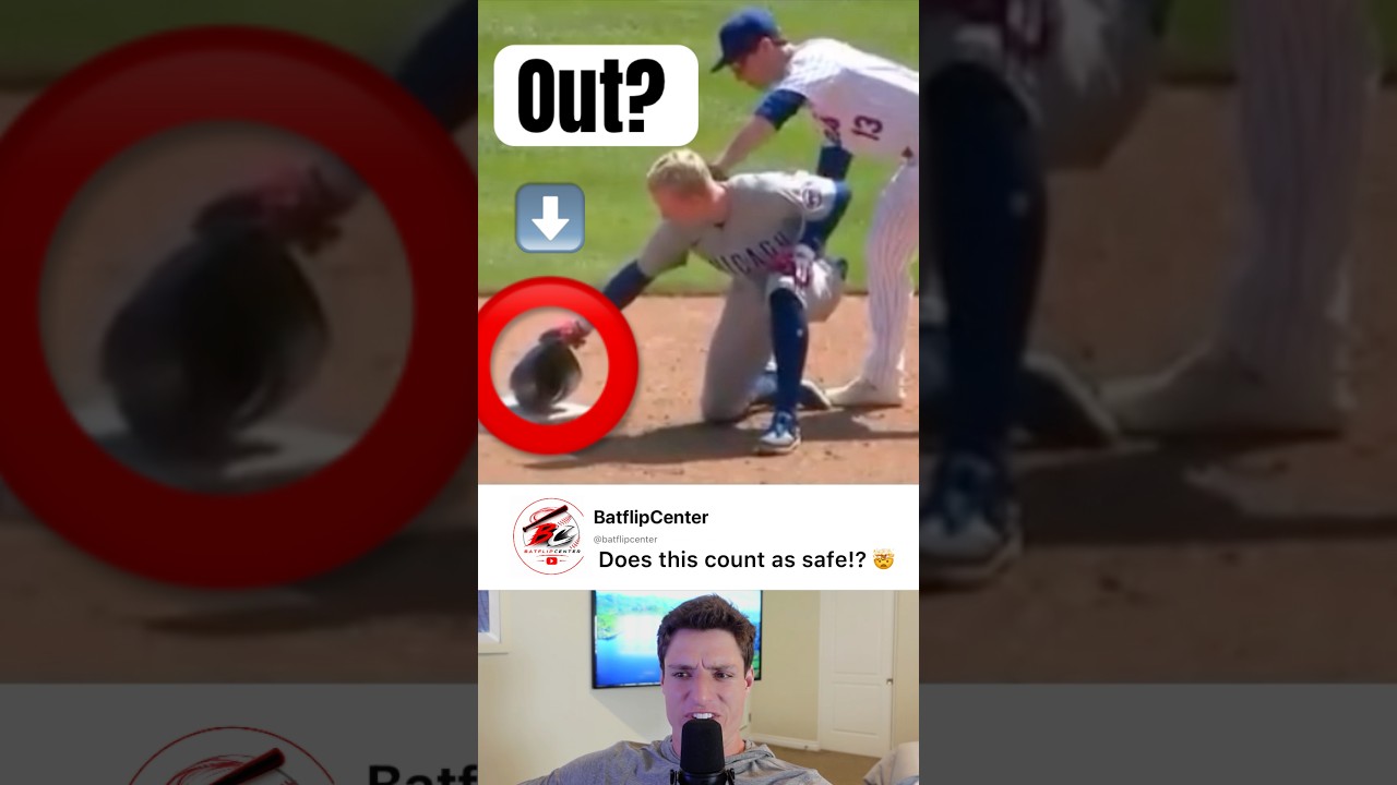 Это вообще считается?! 🤯🤔 #бейсбол