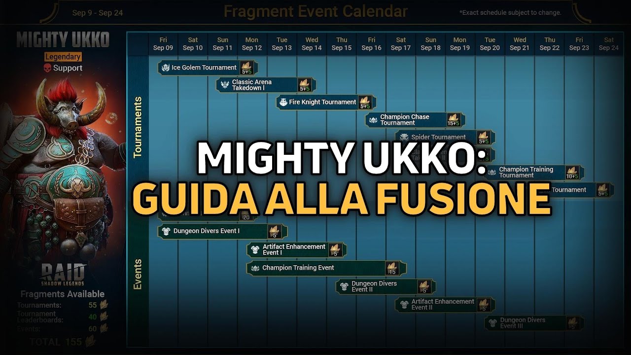 🇮🇹 ✌️ Guida per la Fusione di MIGHTY UKKO ✌️ in Raid Shadow Legends