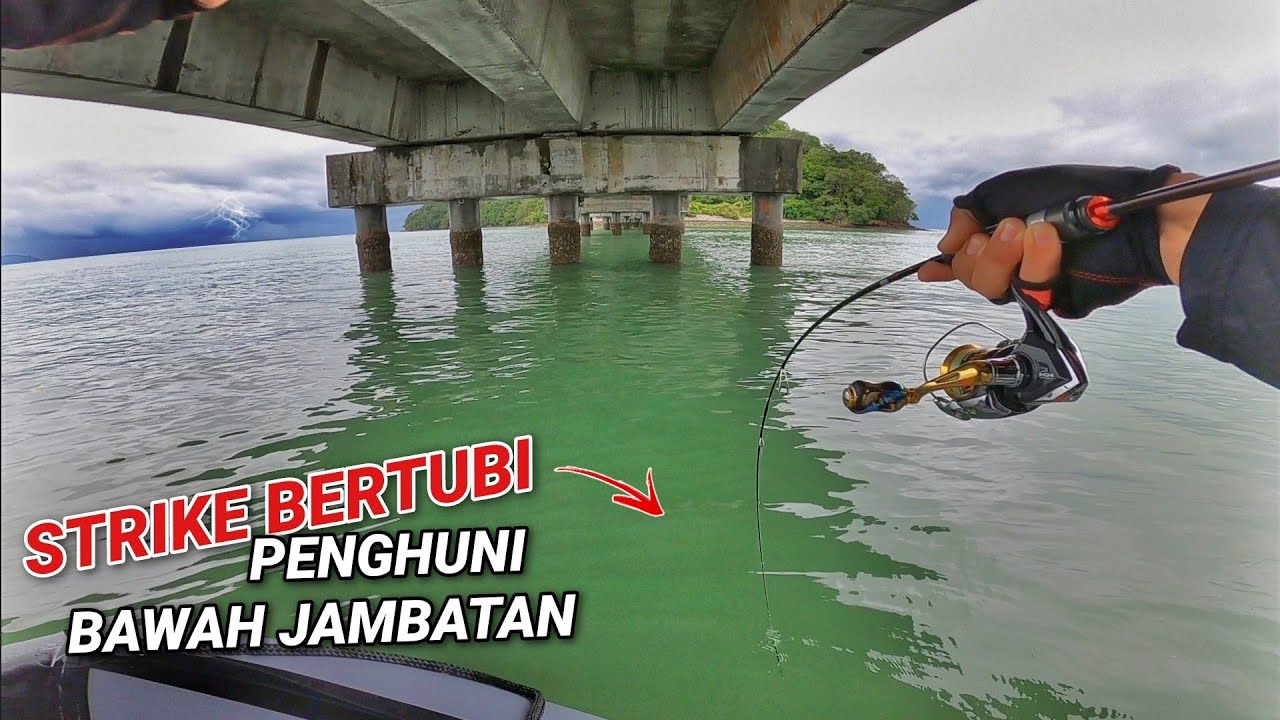 Banyak Ikan di BAWAH JAMBATAN Sewaktu Ribut!! - Camping Pulau Bunting ( Part 1 )