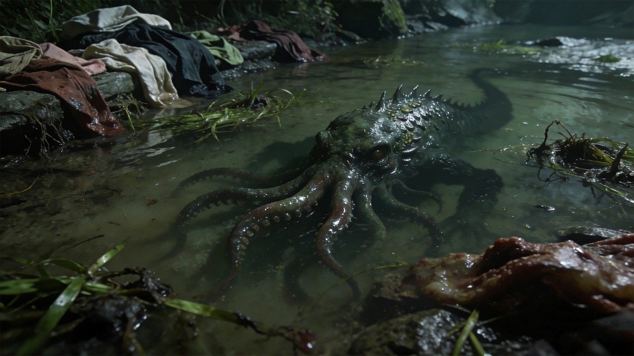 Villagers mysteriously vanishing — a water ghoul is behind it!