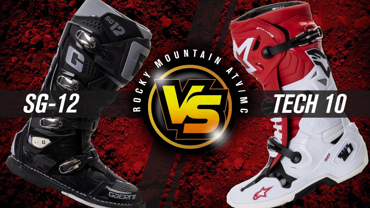 Gaerne SG-12 против Alpinestars Tech 10 | Какие ботинки для мотокросса подойдут вам лучше всего?