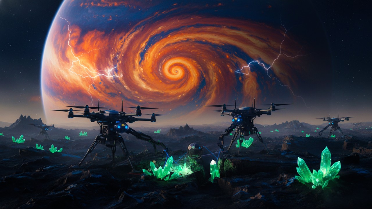 Laser Dreams in the Void — Psychedelic Dark Space Ambient | Alien War Trance | 4K
