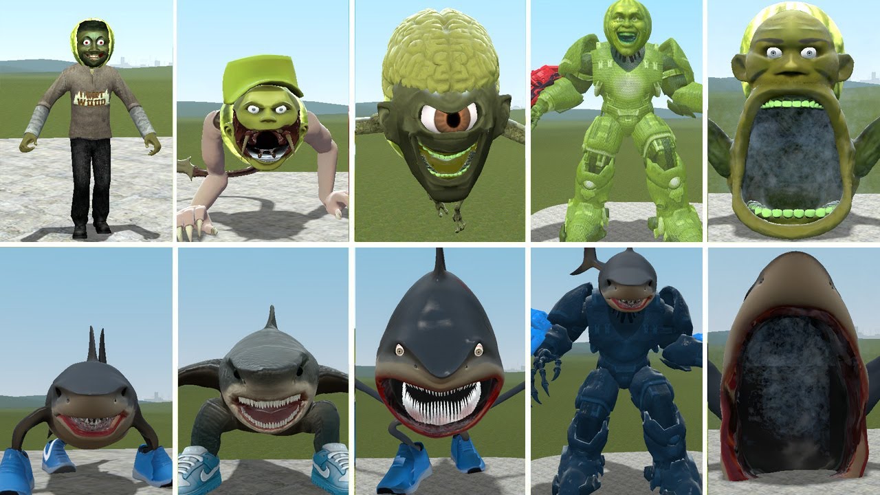 FULL EVOLUTION OF LINGANG MELON VS TRALALERO TRALALA IN GARRY'S MOD CHAPTER 4