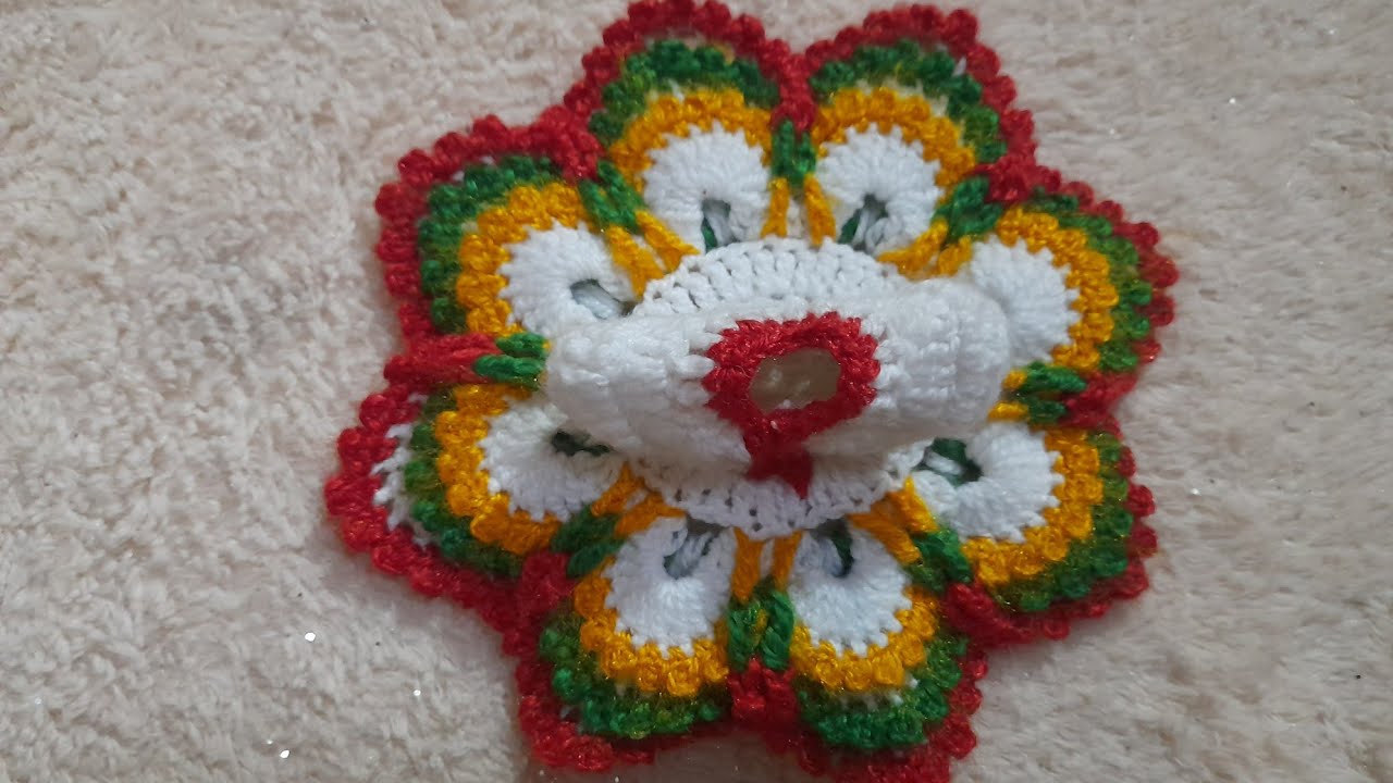तीन लेयर की लड्डू गोपाल की ड्रेस | Laddu gopal woolen dress | #youtube #crochet #laddugopalattire