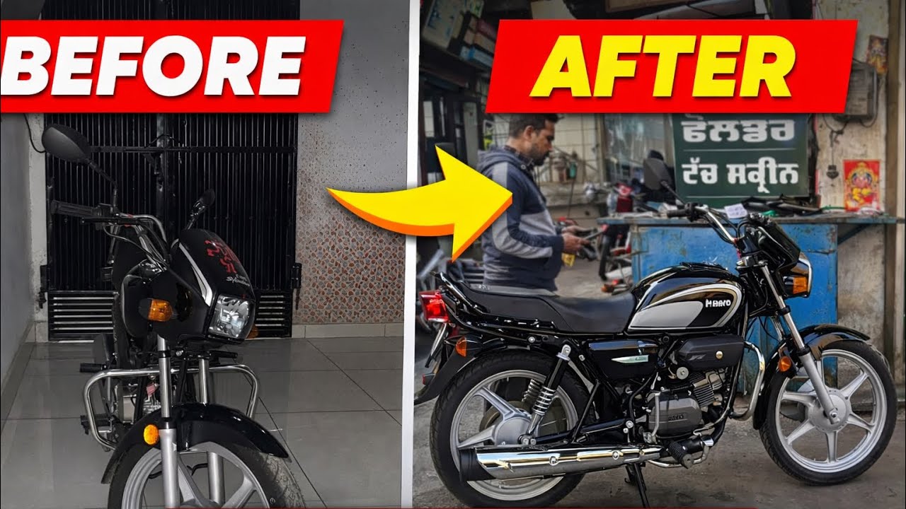 Splendor Before and after modification😱 | Number plate lwaiyaan✅ #splendor2026 #hero #trending bs6
