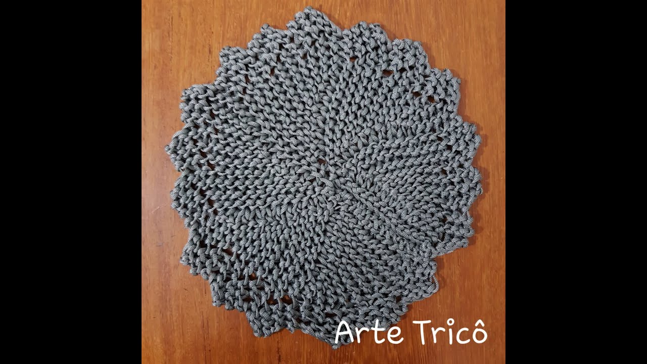 Sousplat de tricô- Parte 2