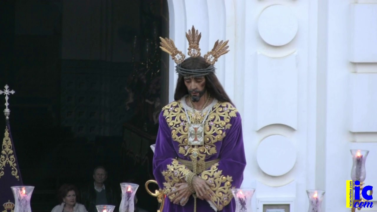 Jueves Santo en Isla Cristina 2019 -Saludo Iglesia de los Dolores y Pasaje del Cautivo
