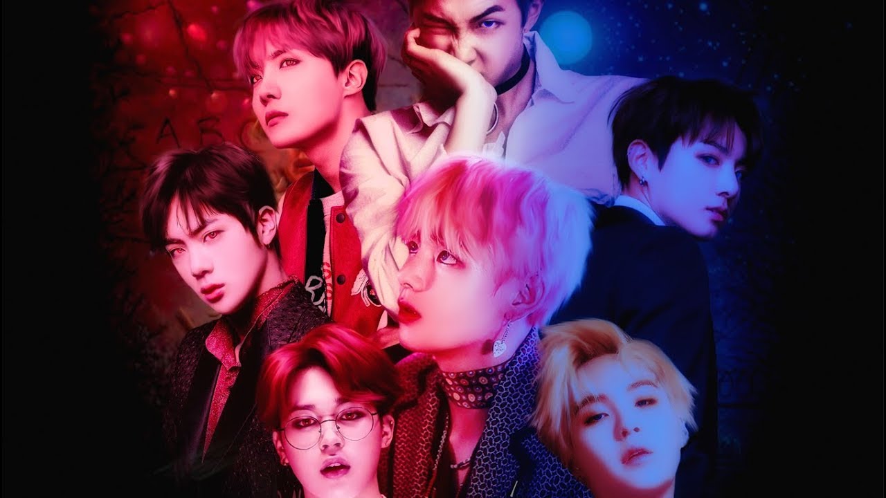BTS STRANGER THINGS!AU (Speed Art) Photoshop