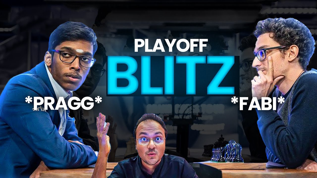 The intense Blitz Game between Praggnanandhaa vs Caruana | Sinquefield Cup 2025 Playoffs