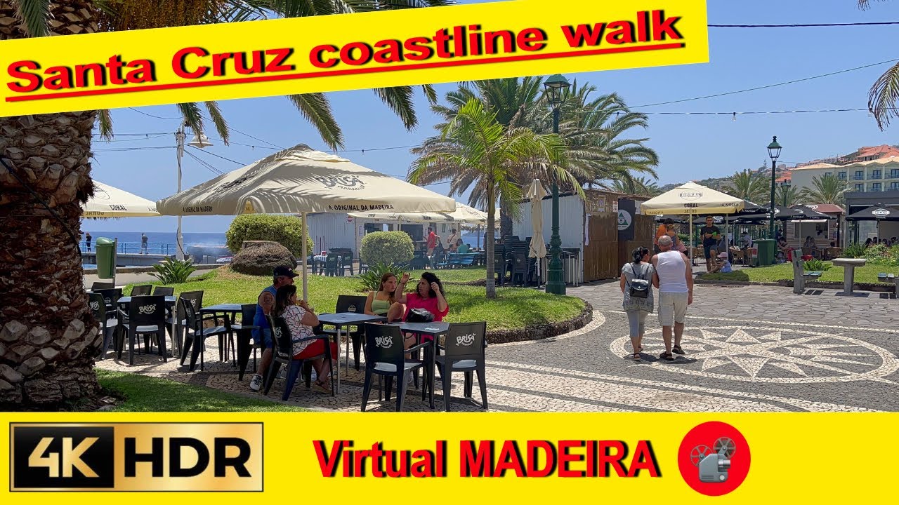 MADEIRA - Santa Cruz coastline walk in 💢4K #virtualmadeira
