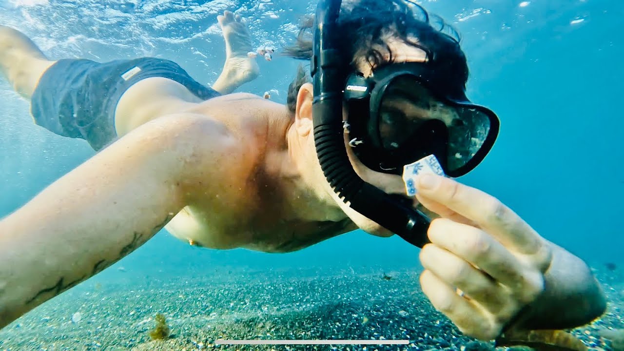 Underwater Sea Glass Hunt in St Kitts