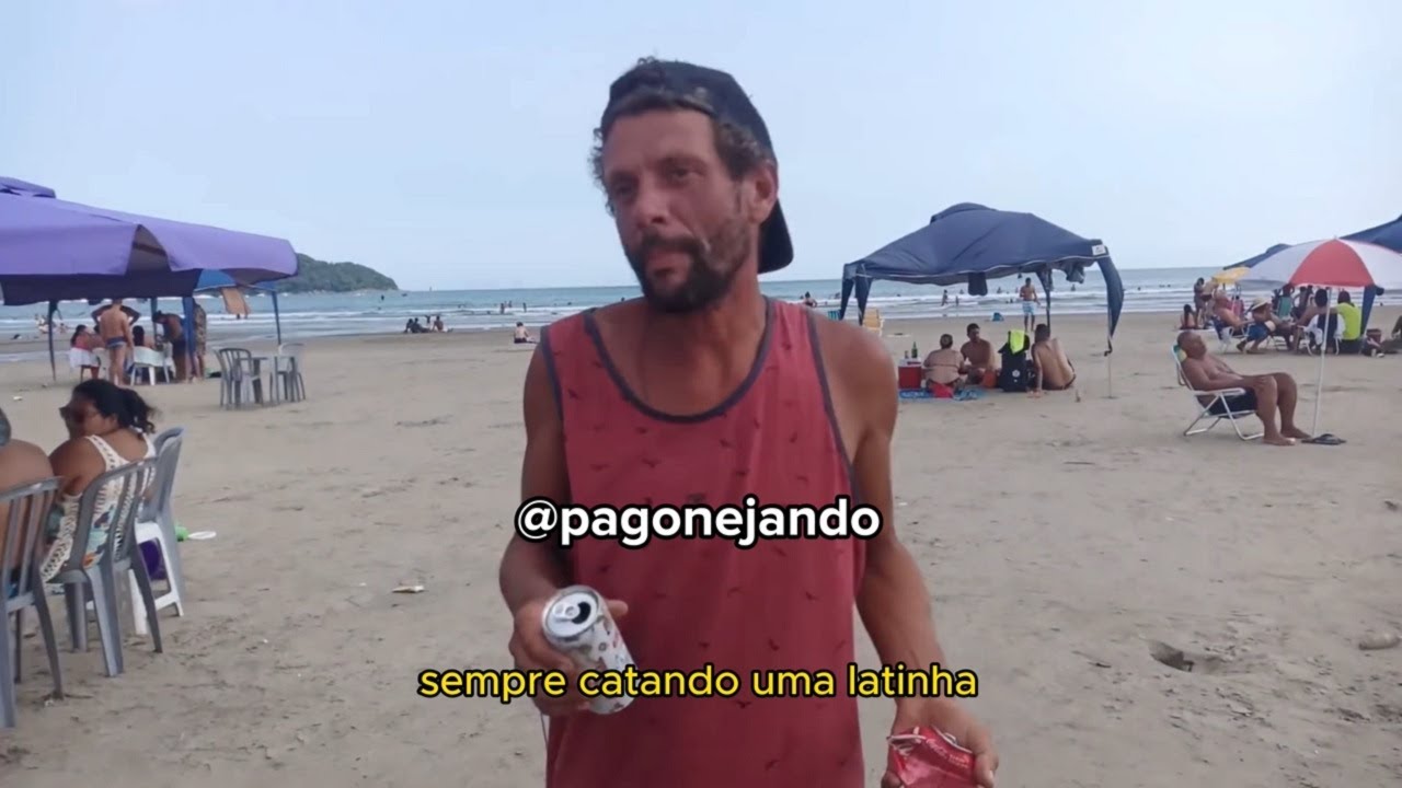 [V&Iacute;DEO COMPLETO] Catador de latinha brincando no banjo 🪕👏