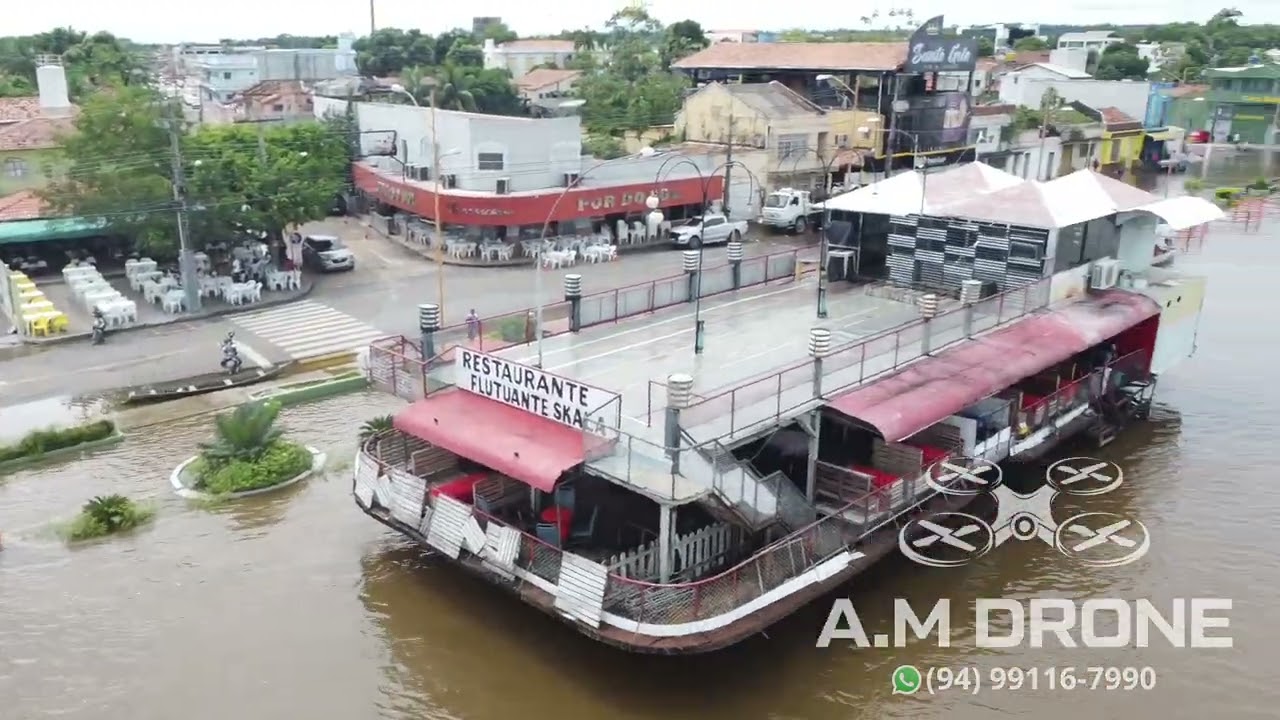 Orla de Marabá Pará toda dentro d'água