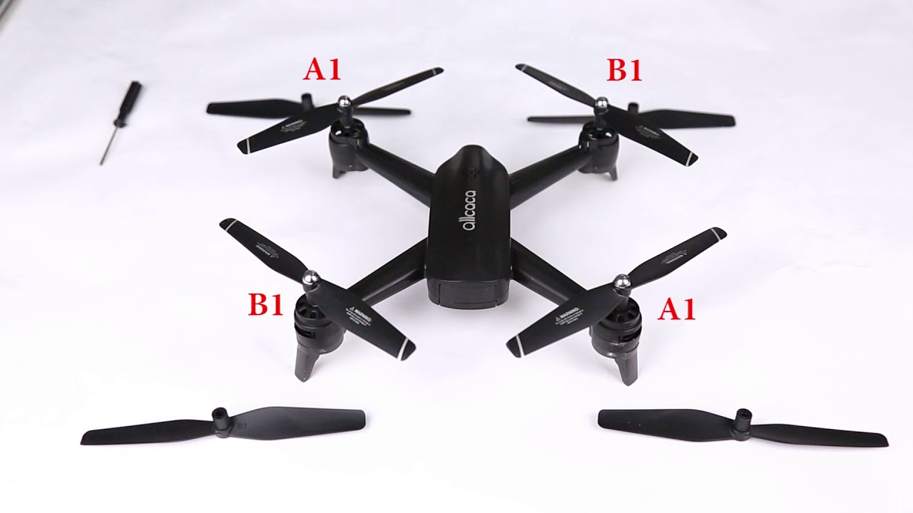 ALLCACA RC Drone 6-axis Gyro Quadcopter Optical Flow Positioning Double 720P HD Cameras  360° Flip