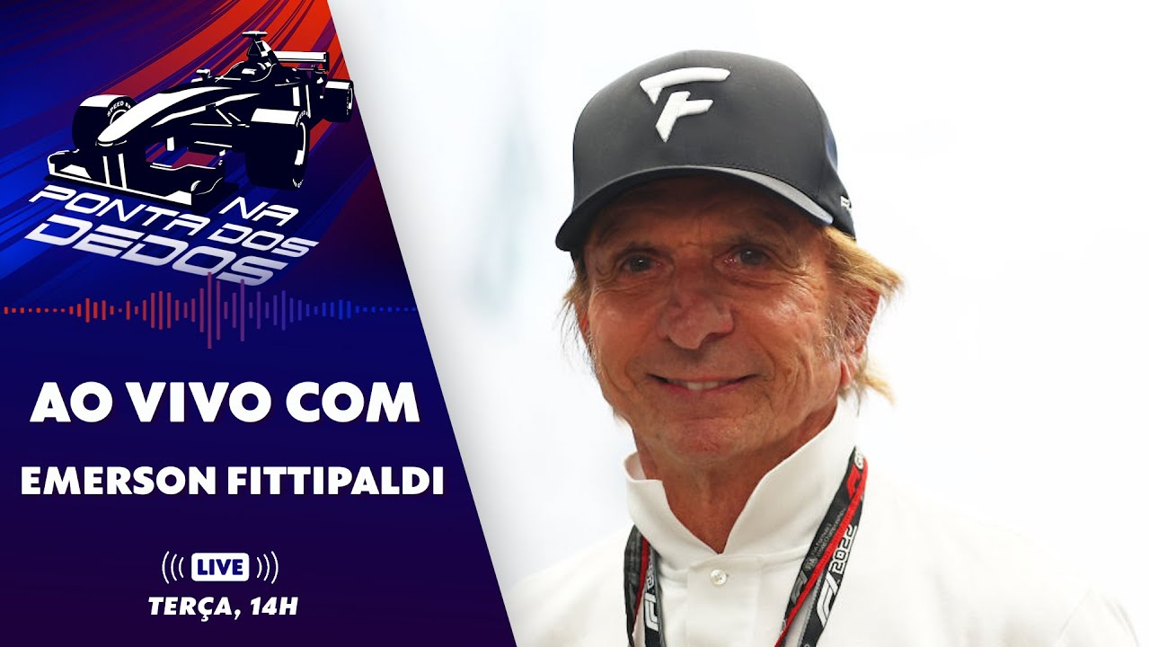 EMERSON FITTIPALDI: ENTREVISTA AO VIVO! NA PONTA DOS DEDOS | #live | ge.globo