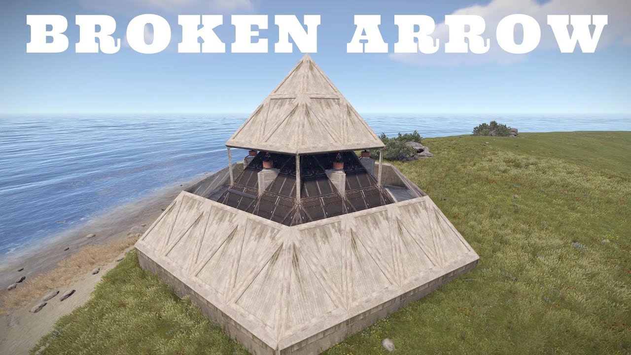Rust - Broken Arrow - solo+ triple bunker with hidden turrets and shooting floor