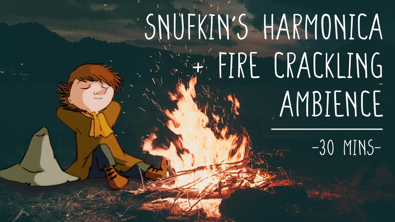 Snufkin Harmonica + Fire crackling Ambience (30 minutes)