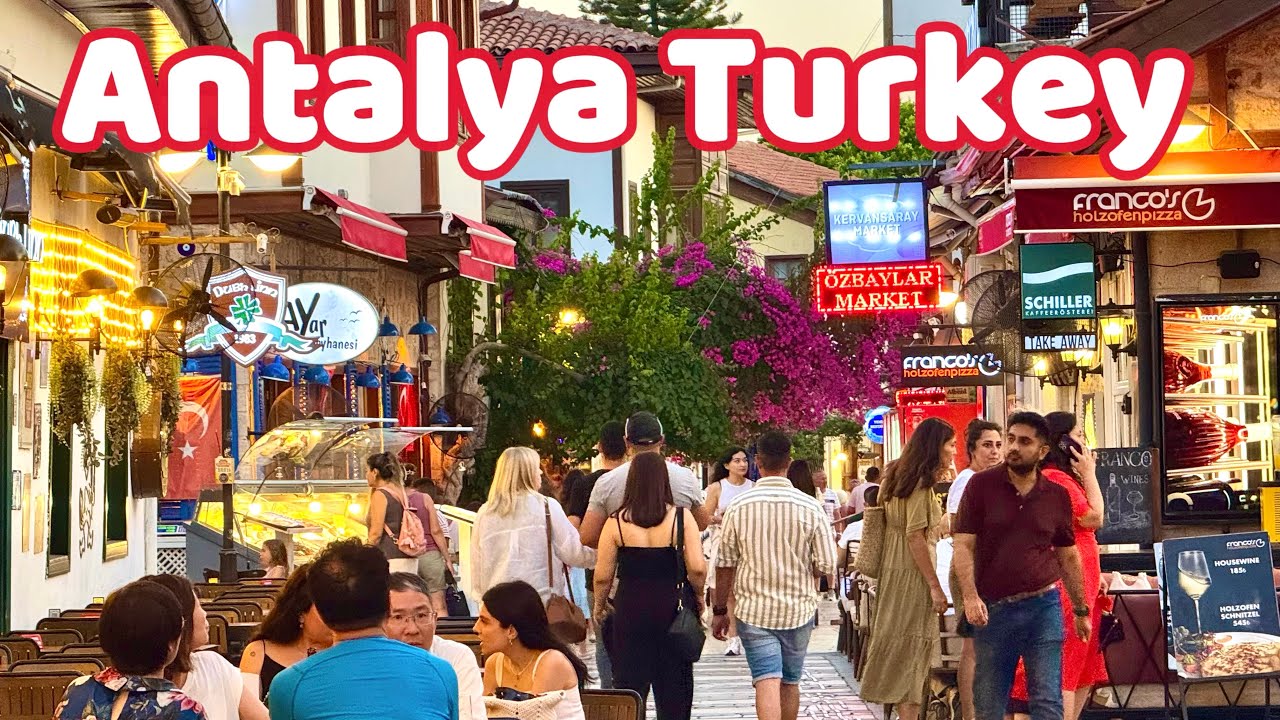 Antalya Turkey Old Town Walking Tour 🌴🇹🇷🧿 [4K]