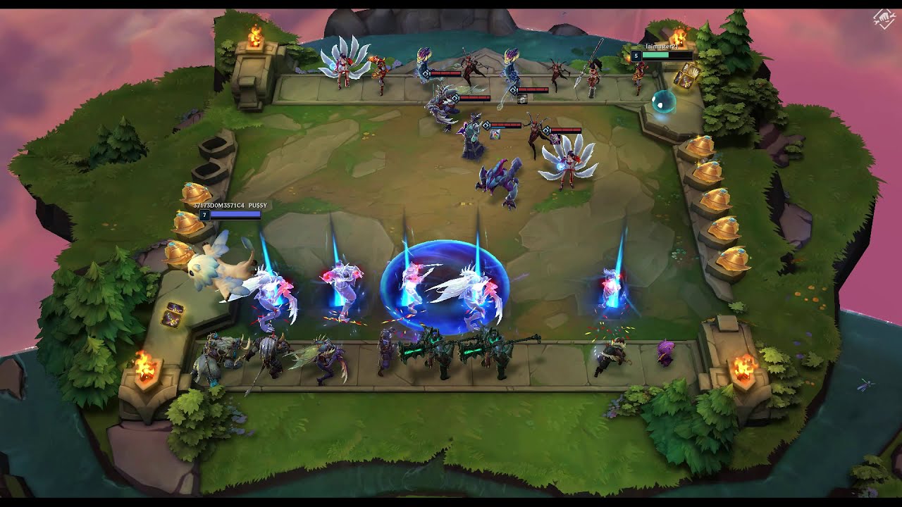 TFT Set 1 - Knight, Ninja, Assassin. 23 Win Streak 95 HP.