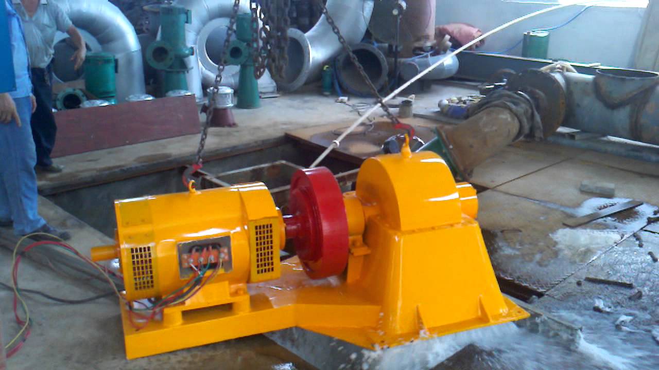 Micro turgo turbine test before delivery