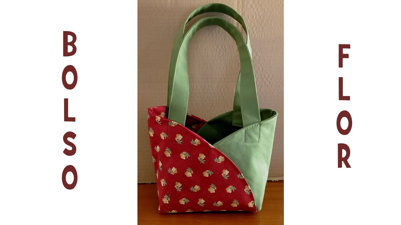 🌸Cómo hacer un BOLSO de Tela con forma de FLOR 🌸