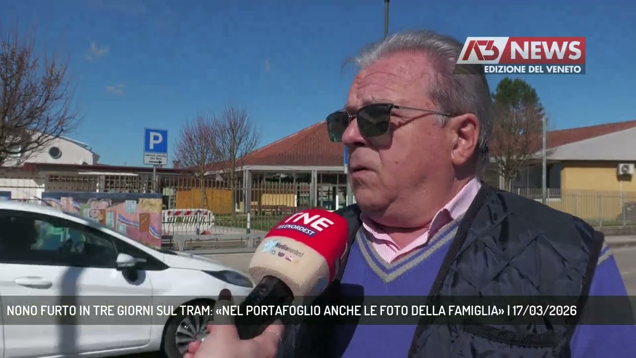 NONO FURTO IN TRE GIORNI SUL TRAM: «NEL PORTAFOGLIO ANCHE LE FOTO DELLA FAMIGLIA» | 17/03/2026