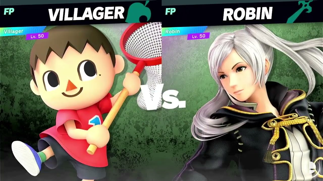 Super Smash Bros Ultimate Amiibo Fights Villager vs the World EX vs Robin