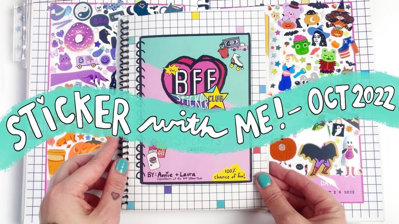 Sticker with me - The BFF Sticker Club October Challenge + Flip