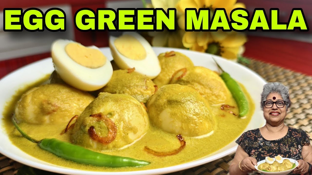Egg green masala, ತಂತ್ಯಾಚಿ ಗ್ರೀನ್ ಮಸಾಲಾ /Mangalore Special Recipe#mangaloreanstyle #recipe