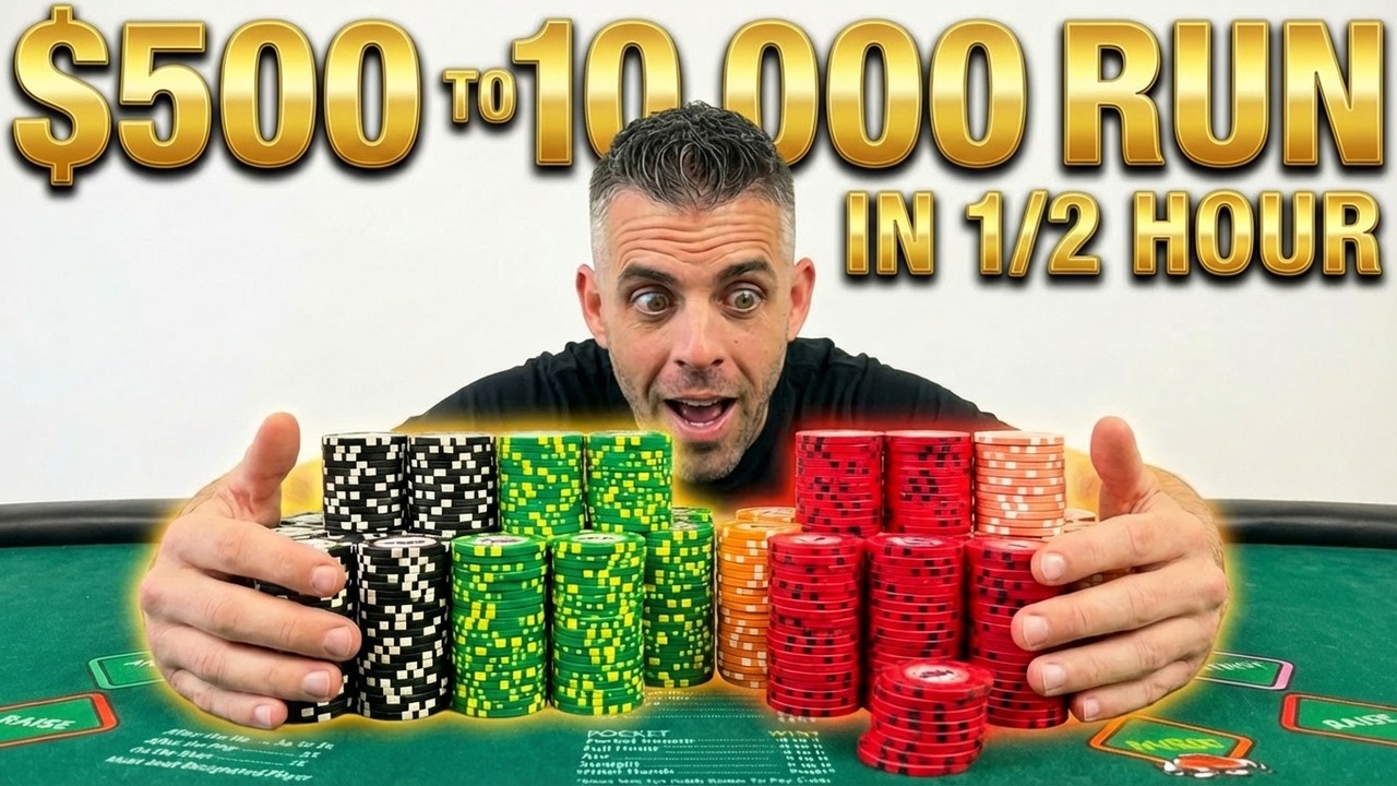 Massive Bets Lead to 15x Buy-In Victory: The $9000 Poker Explosion!